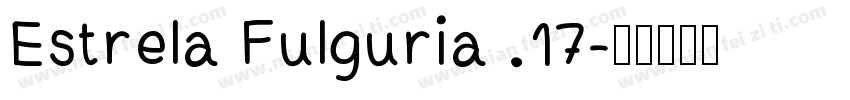 Estrela Fulguria .17字体转换